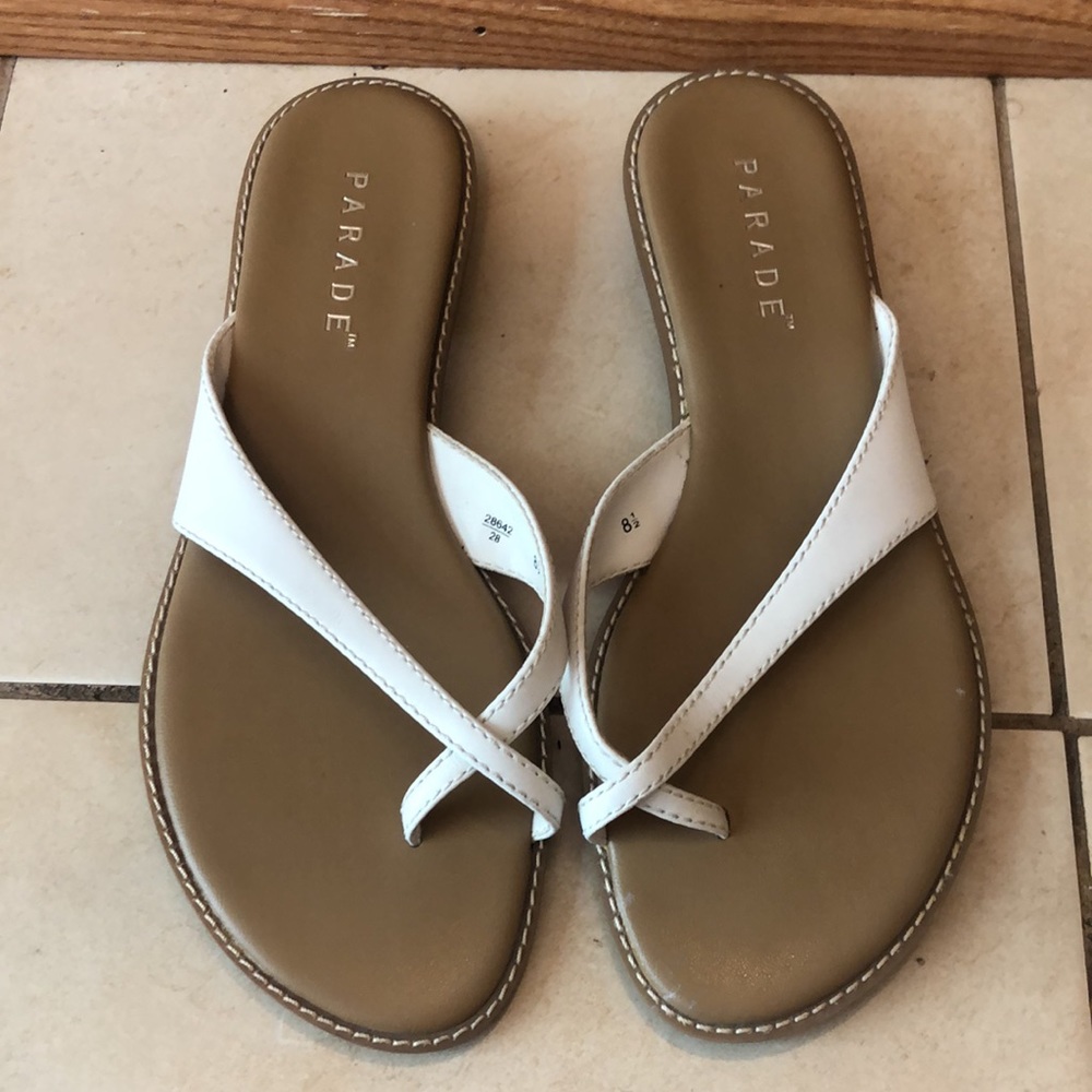 Parade white leather sandals